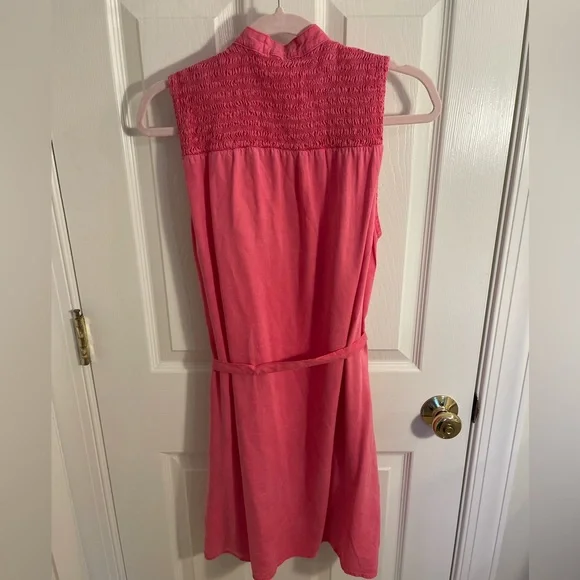 Bella Dahl Smocked Mini Dress in Haviana Pink - Picture 5 of 8